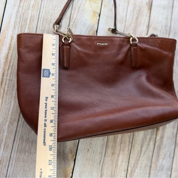 COACH Madison Leather East/West Brown Tote (Retired) - Picture 15 of 15